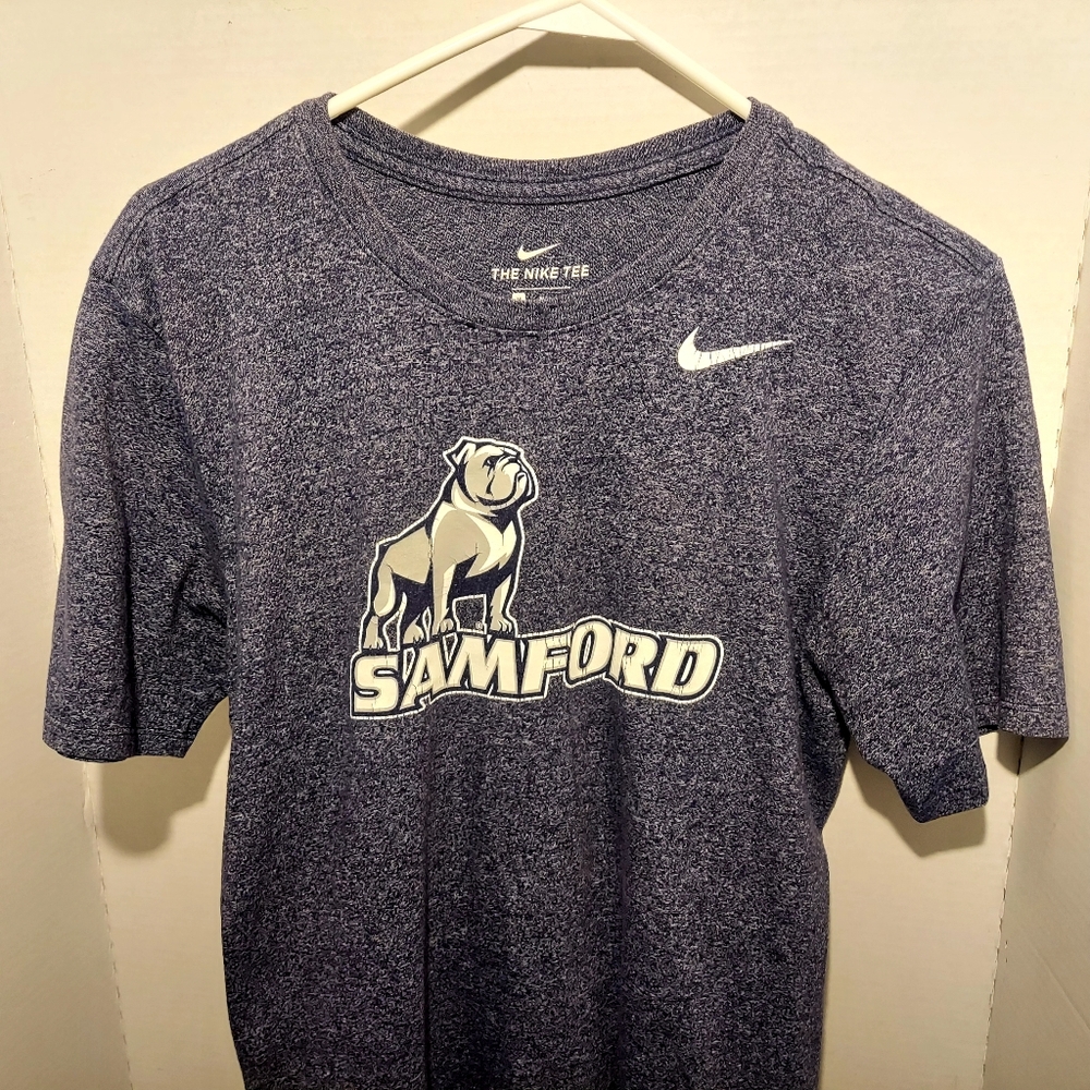 Samford  Bulldogs The Nike Tee Athletic Fit Shirt T shirt University Blue Medium